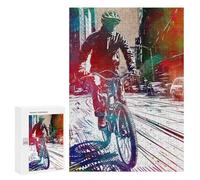 Rompecabezas Difícil para Adultos 300 PCS Cycling Sport Art 1 Rompecabezas para Adultos Juegos De Relajación Desafío Difícil Desafiante De Completar 300 PCS