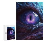Rompecabezas Difícil para Adultos 300 PCS Dragon'S Gaze Mystic Eye Artwork Rompecabezas para Adultos Juegos De Relajación Desafío Difícil Desafiante De Completar 300 PCS