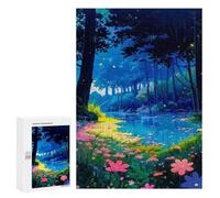 Rompecabezas Difícil para Adultos 300 PCS Enchanted Forest Path-9 Rompecabezas para Adultos Juguete Decoración De Pared Carrera De Velocidad Manual Desafío Educativo 300 PCS