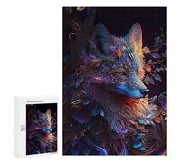 Rompecabezas Difícil para Adultos 300 PCS Enchanted Fox Portrait -2 Rompecabezas De Juguete Decoración De Pared Arte De Pared Regalo De Cumpleaños, Regalos, 300 PCS