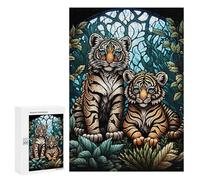 Rompecabezas Difícil para Adultos 300 PCS Enchanted Kingdom Tiger Rompecabezas para Adultos Juegos De Relajación Desafío Difícil Desafiante De Completar 300 PCS