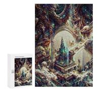 Rompecabezas Difícil para Adultos 300 PCS Fantasy Crystal Palace Rompecabezas De Juguete Decoración De Pared Arte De Pared Regalo De Cumpleaños, Regalos, 300 PCS