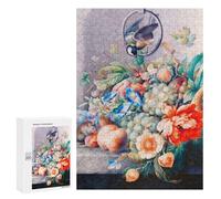 Rompecabezas Difícil para Adultos 300 PCS Flowers and Fruits Rompecabezas para Adultos Juegos De Relajación Desafío Difícil Desafiante De Completar 300 PCS