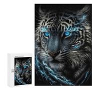 Rompecabezas Difícil para Adultos 300 PCS Magic Frost Tiger Rompecabezas para Adultos Juegos De Relajación Desafío Difícil Desafiante De Completar 300 PCS