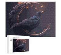 Rompecabezas Difícil para Adultos 300 PCS Magical Crescent Moon with Raven Rompecabezas Familiar Juego Regalo De Cumpleaños Gran Regalo para Jugar 300 PCS