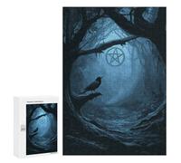 Rompecabezas Difícil para Adultos 300 PCS Mystic Forest Path with Pentagram Rompecabezas para Adultos Juegos De Relajación Desafío Difícil Desafiante De Completar 300 PCS