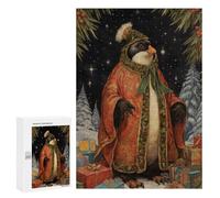 Rompecabezas Difícil para Adultos 300 PCS Native Xmas Penguin Rompecabezas para Adultos Juegos De Relajación Desafío Difícil Desafiante De Completar 300 PCS