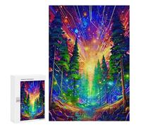 Rompecabezas Difícil para Adultos 300 PCS Neon Forest Festival Rompecabezas De Juguete Decoración De Pared Arte De Pared Regalo De Cumpleaños, Regalos, 300 PCS
