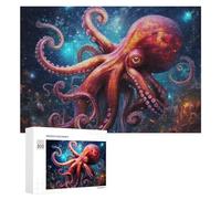 Rompecabezas Difícil para Adultos 300 PCS Oceanic Majesty The Octopus's Dance of Life Rompecabezas Familiar Juego Regalo De Cumpleaños Gran Regalo para Jugar 300 PCS