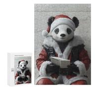 Rompecabezas Difícil para Adultos 300 PCS Panda Santa Claus Rompecabezas para Adultos Juegos De Relajación Desafío Difícil Desafiante De Completar 300 PCS
