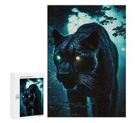 Rompecabezas Difícil para Adultos 300 PCS Panther In The Dark Forest Rompecabezas para Adultos Juegos De Relajación Desafío Difícil Desafiante De Completar 300 PCS