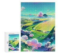 Rompecabezas Difícil para Adultos 300 PCS Pastoral Dreamscape -2 Rompecabezas para Adultos Juguete Decoración De Pared Carrera De Velocidad Manual Desafío Educativo 300 PCS