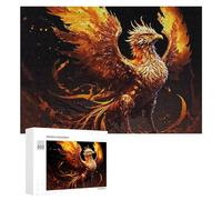 Rompecabezas Difícil para Adultos 300 PCS Phoenix Rise Fiery Legend Rompecabezas Familiar Juego Regalo De Cumpleaños Gran Regalo para Jugar 300 PCS