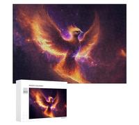 Rompecabezas Difícil para Adultos 300 PCS Phoenix Rising Celestial Artwork Rompecabezas para Adultos Juguete Decoración De Pared Carrera De Velocidad Manual Desafío Educativo 300 PCS