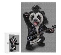 Rompecabezas Difícil para Adultos 300 PCS Punk Rock Giant Panda Rompecabezas para Adultos Juegos De Relajación Desafío Difícil Desafiante De Completar 300 PCS