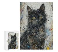 Rompecabezas Difícil para Adultos 300 PCS StarryEyed Kitten Rompecabezas para Adultos Juegos De Relajación Desafío Difícil Desafiante De Completar 300 PCS