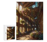 Rompecabezas Difícil para Adultos 300 PCS Sunlit Indoor Garden Oasis Rompecabezas De Juguete Decoración De Pared Arte De Pared Regalo De Cumpleaños, Regalos, 300 PCS