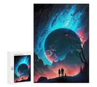 Rompecabezas Difícil para Adultos 300 PCS Voyagers of The Night Rompecabezas para Adultos Juegos De Relajación Desafío Difícil Desafiante De Completar 300 PCS