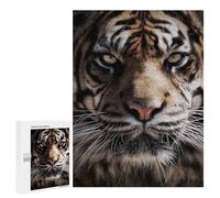 Rompecabezas Difícil para Adultos 500 PCS Close-Up Tiger Portrait Rompecabezas De Juguete Decoración De Pared Arte De Pared Regalo De Cumpleaños, Regalos, 500 PCS