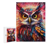 Rompecabezas Difícil para Adultos 500 PCS Colorful Owl Artwork-13 Rompecabezas para Adultos Juguete Decoración De Pared Carrera De Velocidad Manual Desafío Educativo 500 PCS