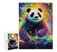 Rompecabezas Difícil para Adultos 500 PCS Colorful Panda Fantasy Rompecabezas Familiar Juego Regalo De Cumpleaños Gran Regalo para Jugar 500 PCS