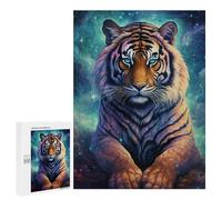 Rompecabezas Difícil para Adultos 500 PCS Cosmic Tiger Portrait-13 Rompecabezas De Juguete Decoración De Pared Arte De Pared Regalo De Cumpleaños, Regalos, 500 PCS