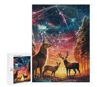 Rompecabezas Difícil para Adultos 500 PCS Enchanted Forest Whispers -4 Rompecabezas Familiar Juego Regalo De Cumpleaños Gran Regalo para Jugar 500 PCS