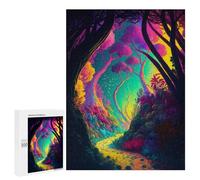 Rompecabezas Difícil para Adultos 500 PCS Fantasy World Forest Rompecabezas para Adultos Juegos De Relajación Desafío Difícil Desafiante De Completar 500 PCS