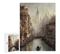 Rompecabezas Difícil para Adultos 500 PCS Gondolas in Venice Rompecabezas para Adultos Juegos De Relajación Desafío Difícil Desafiante De Completar 500 PCS