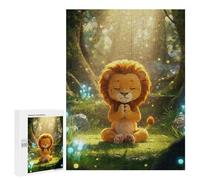 Rompecabezas Difícil para Adultos 500 PCS Lion in Forest Meditation Rompecabezas para Adultos Juegos De Relajación Desafío Difícil Desafiante De Completar 500 PCS