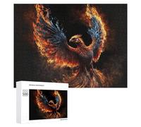 Rompecabezas Difícil para Adultos 500 PCS Phoenix Rising Fire and Flame Artwork Rompecabezas De Juguete Decoración De Pared Arte De Pared Regalo De Cumpleaños, Regalos, 500 PCS