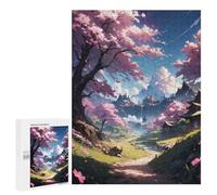 Rompecabezas Difícil para Adultos 500 PCS Sakura Harmony Rompecabezas para Adultos Juegos De Relajación Desafío Difícil Desafiante De Completar 500 PCS