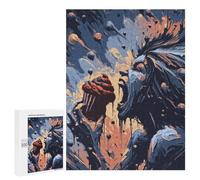 Rompecabezas Difícil para Adultos 500 PCS Screaming Figure with Cupcake Rompecabezas para Adultos Juegos De Relajación Desafío Difícil Desafiante De Completar 500 PCS