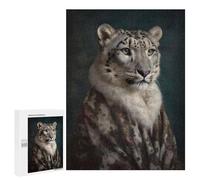 Rompecabezas Difícil para Adultos 500 PCS Snow Leopard Renaissance Rompecabezas para Adultos Juegos De Relajación Desafío Difícil Desafiante De Completar 500 PCS