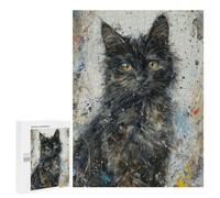 Rompecabezas Difícil para Adultos 500 PCS StarryEyed Kitten Rompecabezas para Adultos Juegos De Relajación Desafío Difícil Desafiante De Completar 500 PCS