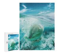 Rompecabezas Difícil para Adultos 500 PCS The Swimming Polar Bear Rompecabezas para Adultos Juegos De Relajación Desafío Difícil Desafiante De Completar 500 PCS