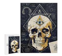 Rompecabezas Difícil para Adultos 500 PCS Third Eye Skull Journal Rompecabezas para Adultos Juegos De Relajación Desafío Difícil Desafiante De Completar 500 PCS