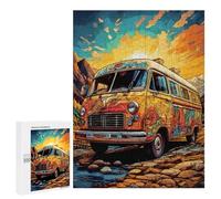 Rompecabezas Difícil para Adultos 500 PCS Van Sunset Rompecabezas para Adultos Juegos De Relajación Desafío Difícil Desafiante De Completar 500 PCS