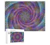 Rompecabezas Difícil para Adultos 500 PCS Vibrant Spiral Abstract Artwork Rompecabezas De Juguete Decoración De Pared Arte De Pared Regalo De Cumpleaños, Regalos, 500 PCS