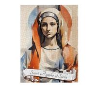 Rompecabezas Difícil para Adultos 52x38cm/1000pcs Saint Agatha of Sicily Rompecabezas para Adultos Juguete Decoración De Pared Corte De Precisión Desafiante De Completar 52x38cm/1000pcs