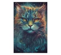 Rompecabezas Difícil para Adultos 75x50cm/1000pcs Galactic Feline Majesty -4 Rompecabezas para Adultos Juego De Ingenio Decoración del Hogar Desafío Educativo 75x50cm/1000pcs