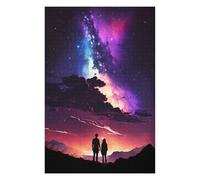 Rompecabezas Difícil para Adultos 75x50cm/1000pcs Galaxy Couple Landscape Rompecabezas para Adultos Juguete Decoración De Pared Corte De Precisión Desafiante De Completar 75x50cm/1000pcs