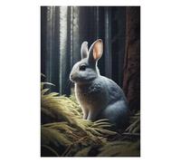 Rompecabezas Difícil para Adultos 75x50cm/1000pcs Rabbit Animal Forest Rompecabezas para Adultos Juguete Decoración De Pared Corte De Precisión Desafiante De Completar 75x50cm/1000pcs