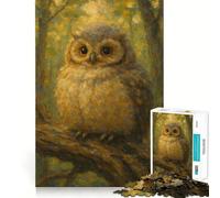 Rompecabezas difícil para Adultos con la Imagen de un búho posado en una Rama, 1000 Piezas, Juego Inteligente para el hogar, Ideal para Disfrutar del Montaje de la Imagen, Regalo Festivo (38x26cm)