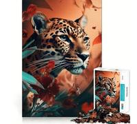 Rompecabezas difícil para Adultos con Retrato de Tigre en la Jungla, 1000 Piezas, Potencia la Memoria, Calma y Escape, Borde Ajustado, 50x75cm