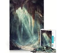 Rompecabezas difícil para Adultos Cueva mística con Rayos de luz, 1000 Piezas, Think Toy, diversión Tranquila, diseño Limpio y Elegante (38x52cm)
