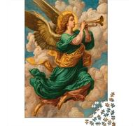 Rompecabezas Difícil para Adultos De 1000 Piezas Angel Trumpet Painting Rompecabezas Juego Práctico Una Obra De Arte Regalos para Amigos Y Familiares 52x38cm/1000pcs