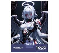 Rompecabezas Difícil para Adultos De 1000 Piezas Anime Angel with Wings and Halo Rompecabezas para Adultos Juego Familiar Difícil Gran Regalo para Jugar 52x38cm/1000pcs