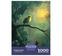 Rompecabezas Difícil para Adultos De 1000 Piezas Birds in A Misty Forest Rompecabezas para Adultos Juguetes Antiestrés Desafío Educativo De Corte De Precisión 70x50cm/1000pcs