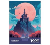 Rompecabezas Difícil para Adultos De 1000 Piezas Castle Neuschwanstein Rompecabezas para Adultos Juegos Relajantes Mejora La Memoria Regalo De Cumpleaños, Regalos, 38x26cm/1000pcs